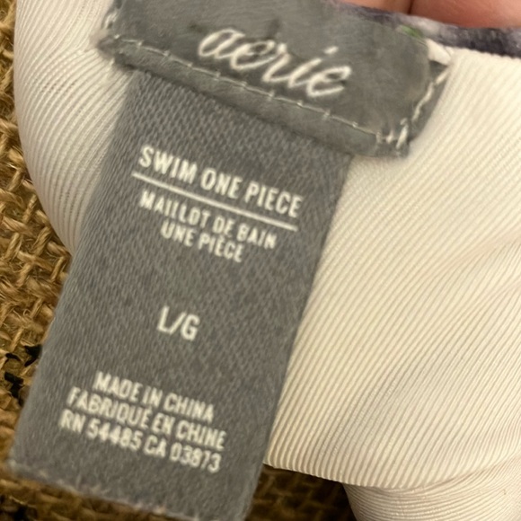 Women's aerie Swimsuit Black and White Tie-Dye Swimsuit!! L - Picture 2 of 9